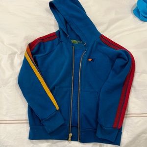 kids aviator zip up hoodie. Like new. size 10